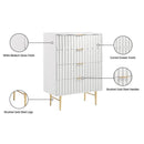 Meridian Modernist White Gloss Chest IMAGE 11