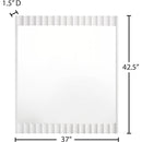 Meridian Modernist White Gloss Mirror IMAGE 6