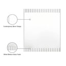 Meridian Modernist White Gloss Mirror IMAGE 7