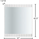Meridian Modernist White Gloss Mirror IMAGE 6