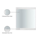 Meridian Modernist White Gloss Mirror IMAGE 7
