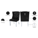 Meridian Suri Black Velvet Dining Chair IMAGE 6