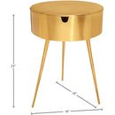 Meridian Bali Gold Night Stand IMAGE 7