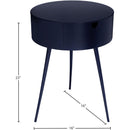 Meridian Bali Navy Night Stand IMAGE 7