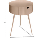 Meridian Bali Pink Night Stand IMAGE 7