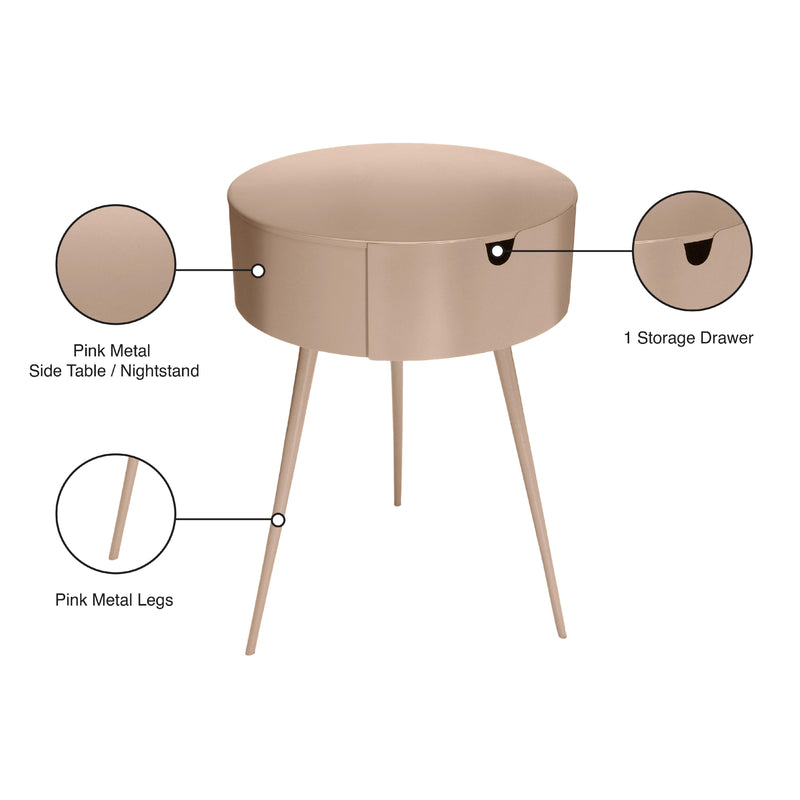 Meridian Bali Pink Night Stand IMAGE 8