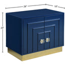Meridian Cosmopolitan Navy Lacquer Side Table IMAGE 8