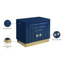 Meridian Cosmopolitan Navy Lacquer Side Table IMAGE 9