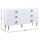 Meridian Zayne White Dresser IMAGE 12