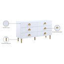 Meridian Zayne White Dresser IMAGE 13