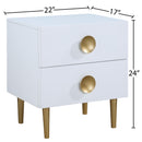 Meridian Zayne White Night Stand IMAGE 10