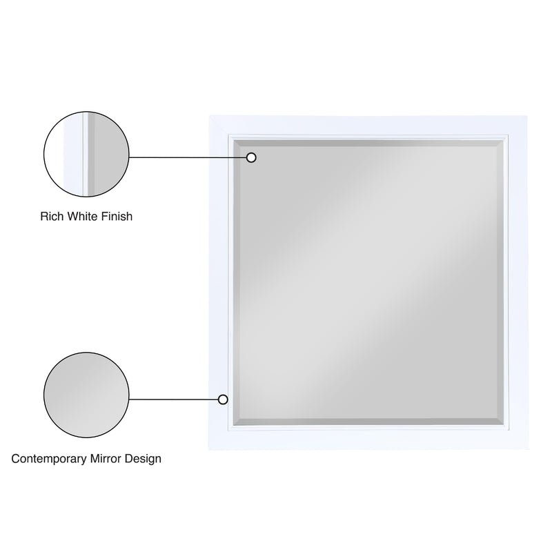 Meridian Marisol White Mirror IMAGE 7