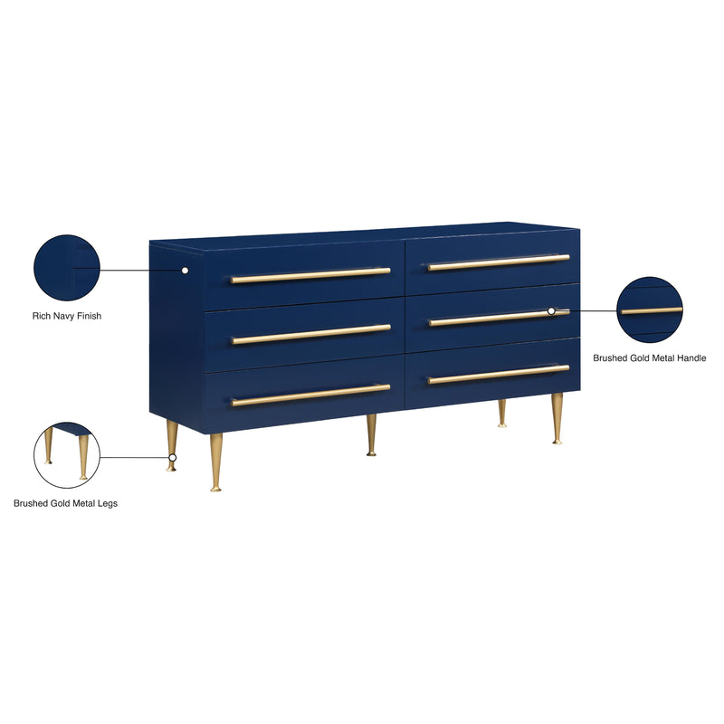 Meridian Marisol Navy Dresser IMAGE 13