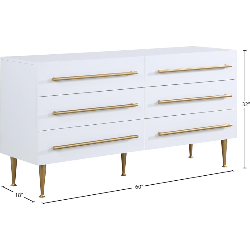 Meridian Marisol White Dresser IMAGE 12