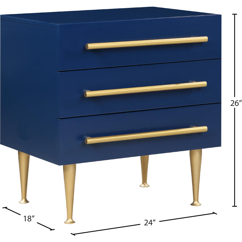 Meridian Marisol Navy Night Stand IMAGE 10