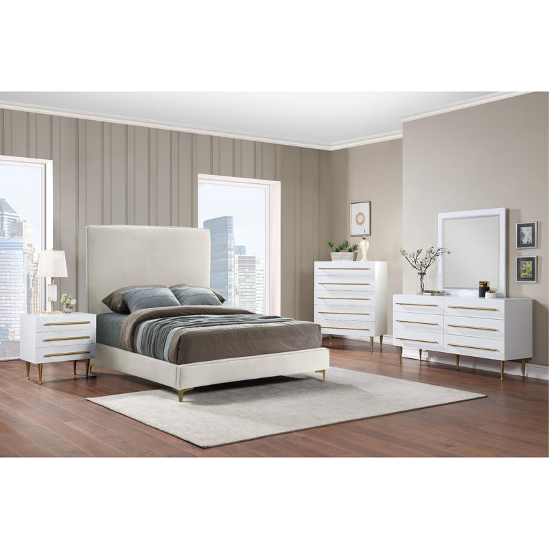 Meridian Marisol White Night Stand IMAGE 9