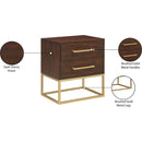 Meridian Maxine Brown Night Stand IMAGE 11