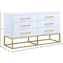 Meridian Maxine White Dresser IMAGE 12