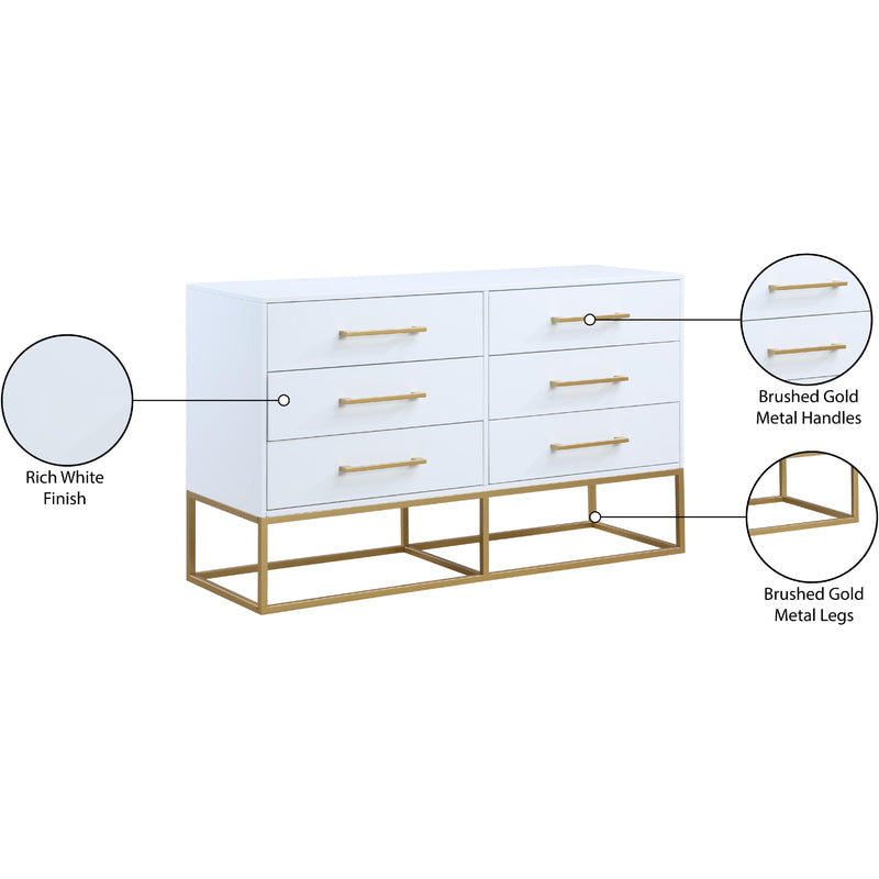 Meridian Maxine White Dresser IMAGE 13