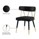 Meridian Rheingold Black Velvet Dining Chair IMAGE 8