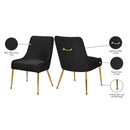 Meridian Ace Black Velvet Dining Chair IMAGE 8