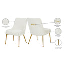 Meridian Ace Cream Velvet Dining Chair IMAGE 8