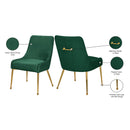 Meridian Ace Green Velvet Dining Chair IMAGE 8
