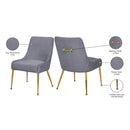 Meridian Ace Grey Velvet Dining Chair IMAGE 8