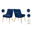 Meridian Ace Navy Velvet Dining Chair IMAGE 8