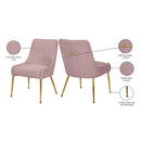 Meridian Ace Pink Velvet Dining Chair IMAGE 8