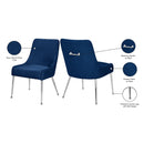 Meridian Ace Navy Velvet Dining Chair IMAGE 8
