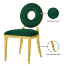 Meridian Carousel Green Velvet Dining Chair IMAGE 8