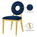 Meridian Carousel Navy Velvet Dining Chair IMAGE 8