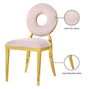 Meridian Carousel Pink Velvet Dining Chair IMAGE 8