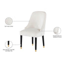 Meridian Omni Cream Velvet Dining Chair IMAGE 8