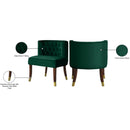Meridian Perry Green Velvet Dining Chair IMAGE 8