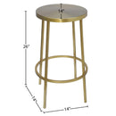 Meridian Tyson Gold Iron Counter Stool IMAGE 6