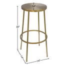 Meridian Tyson Gold Iron Bar Stool IMAGE 6