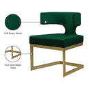 Meridian Alexandra Green Velvet Dining Chair IMAGE 8