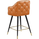 Meridian Barbosa Cognac Vegan Leather Counter/Bar Stool IMAGE 6