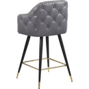 Meridian Barbosa Grey Vegan Leather Counter/Bar Stool IMAGE 6