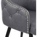 Meridian Barbosa Grey Vegan Leather Counter/Bar Stool IMAGE 7