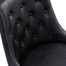 Meridian Portnoy Black Vegan Leather Counter/Bar Stool IMAGE 7
