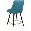 Meridian Portnoy Teal Vegan Leather Counter/Bar Stool IMAGE 6