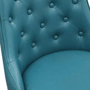 Meridian Portnoy Teal Vegan Leather Counter/Bar Stool IMAGE 7