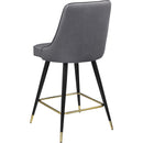 Meridian Portnoy Grey Vegan Leather Counter/Bar Stool IMAGE 6