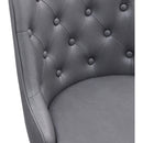 Meridian Portnoy Grey Vegan Leather Counter/Bar Stool IMAGE 7