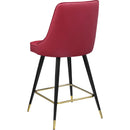 Meridian Portnoy Red Vegan Leather Counter/Bar Stool IMAGE 6