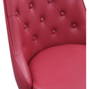 Meridian Portnoy Red Vegan Leather Counter/Bar Stool IMAGE 7