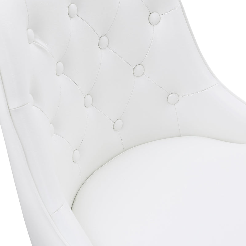 Meridian Portnoy White Vegan Leather Counter/Bar Stool IMAGE 7